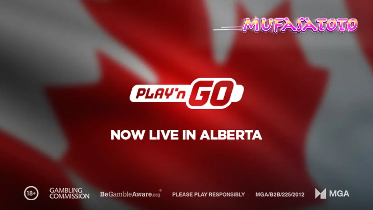 Pemandangan digital modern yang mencerminkan dunia permainan slot dan hiburan iGaming di Alberta.